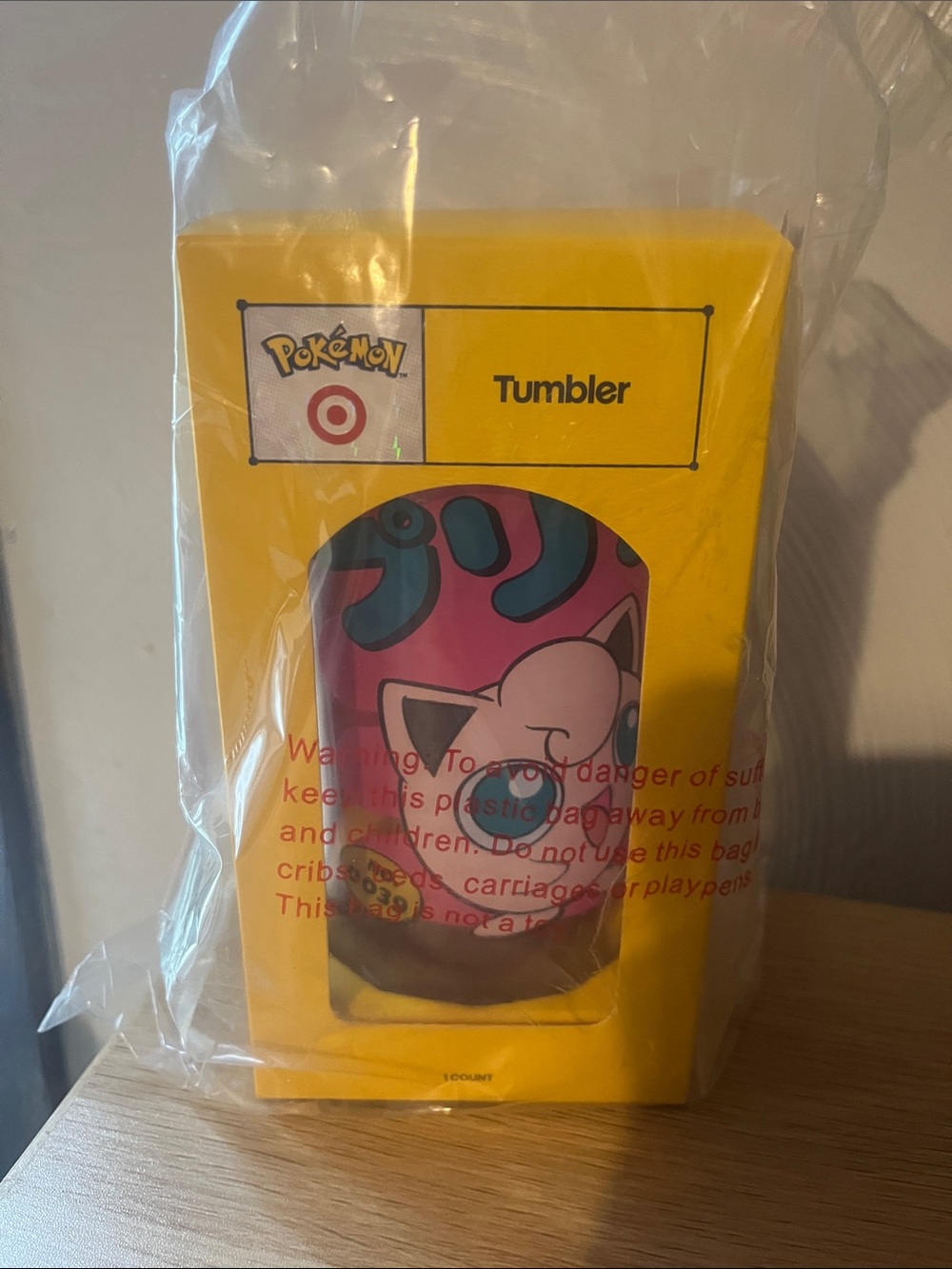 POKEMON X  Jigglypuff Tumbler 20oz - Pokémon x Target.  UNOpened!!